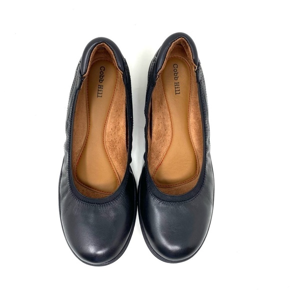Cobb Hill WOMEN'S LIDIA BALLET FLAT Black Leather - Picture 5 of 8